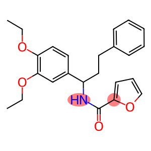 N-[1-(3,4-diethoxyphenyl)-3-phenylpropyl]-2-furamide