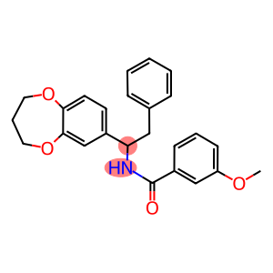 N-[1-(3,4-dihydro-2H-1,5-benzodioxepin-7-yl)-2-phenylethyl]-3-methoxybenzamide