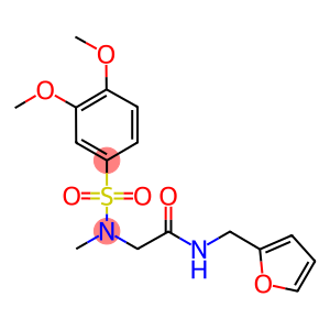 2-[[(3,4-dimethoxyphenyl)sulfonyl](methyl)amino]-N-(2-furylmethyl)acetamide