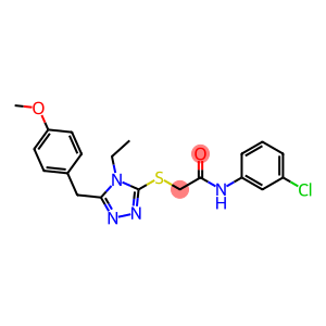 Acetamide, N-(3-chlorophenyl)-2-[[4-ethyl-5-[(4-methoxyphenyl)methyl]-4H-1,2,4-triazol-3-yl]thio]-
