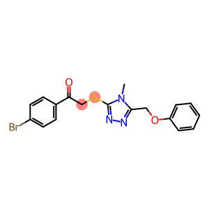 1-(4-bromophenyl)-2-{[4-methyl-5-(phenoxymethyl)-4H-1,2,4-triazol-3-yl]sulfanyl}ethanone