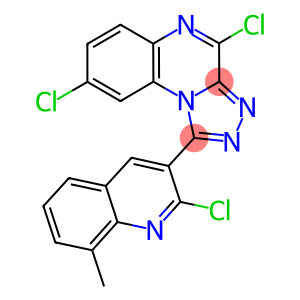 4,8-dichloro-1-(2-chloro-8-methyl-3-quinolinyl)[1,2,4]triazolo[4,3-a]quinoxaline