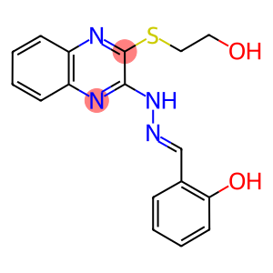 2-hydroxybenzaldehyde {3-[(2-hydroxyethyl)sulfanyl]-2-quinoxalinyl}hydrazone