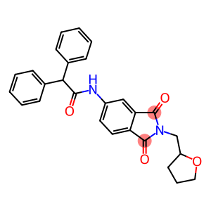 N-[1,3-dioxo-2-(tetrahydro-2-furanylmethyl)-2,3-dihydro-1H-isoindol-5-yl]-2,2-diphenylacetamide