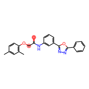 2-(2,4-dimethylphenoxy)-N-[3-(5-phenyl-1,3,4-oxadiazol-2-yl)phenyl]acetamide