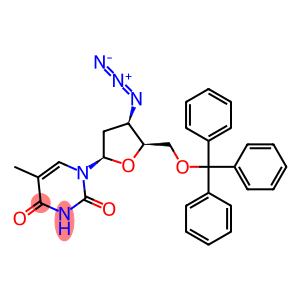 1-(3-beta-Azido-2,3-dideoxy-5-O-trityl-beta-D-threopenta-furanosyl)thyMine