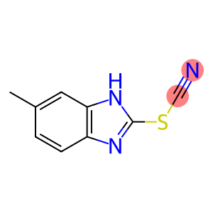 Thiocyanic acid, 5-methyl-1H-benzimidazol-2-yl ester (9CI)