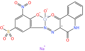 羟基-[4-羟基-3-硝基-5-[(1,2,3,4-四氢-2,4-二氧代-3-喹啉基)偶氮]苯磺酸根合]-铬酸钠