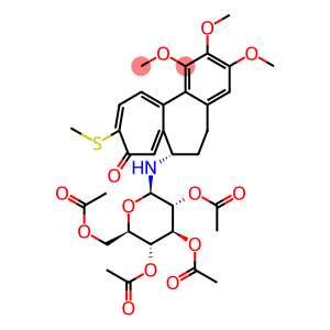 (S)-6,7-Dihydro-1,2,3-trimethoxy-10-(methylthio)-7-(2-O,3-O,4-O,6-O-tetraacetyl-β-D-glucopyranosylamino)benzo[a]heptalen-9(5H)-one