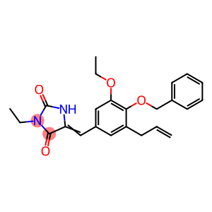 5-[3-allyl-4-(benzyloxy)-5-ethoxybenzylidene]-3-ethyl-2,4-imidazolidinedione