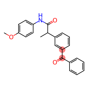 2-(3-benzoylphenyl)-N-(4-methoxyphenyl)propanamide