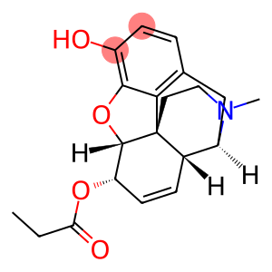 Morphinan-3,6-diol, 7,8-didehydro-4,5-epoxy-17-methyl- (5α,6α)-, 6-propanoate