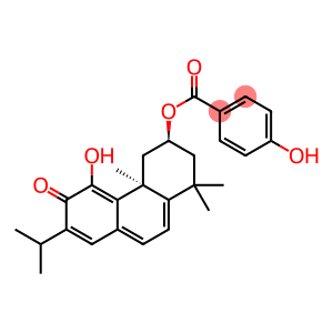 4-Hydroxybenzoic acid 11-hydroxy-12-oxoabieta-5,7,9(11),13-tetraene-2α-yl ester