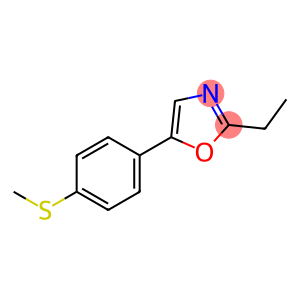 Oxazole, 2-ethyl-5-[4-(methylthio)phenyl]- (9CI)