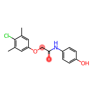 2-(4-chloro-3,5-dimethylphenoxy)-N-(4-hydroxyphenyl)acetamide