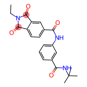 N-{3-[(tert-butylamino)carbonyl]phenyl}-2-ethyl-1,3-dioxo-5-isoindolinecarboxamide