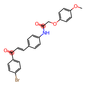 N-{4-[3-(4-bromophenyl)-3-oxo-1-propenyl]phenyl}-2-(4-methoxyphenoxy)acetamide