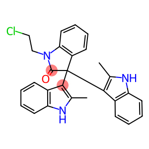 1-(2-chloroethyl)-3,3-bis(2-methyl-1H-indol-3-yl)-1,3-dihydro-2H-indol-2-one