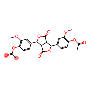 4-{4-[4-(acetyloxy)-3-methoxyphenyl]-3,6-dioxotetrahydro-1H,3H-furo[3,4-c]furan-1-yl}-2-methoxyphenyl acetate