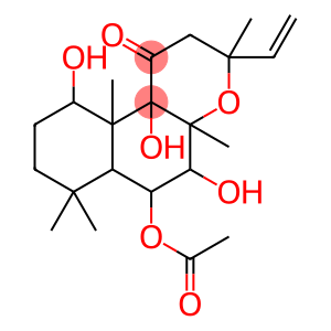 1H-Naphtho[2,1-b]pyran-1-one, 6-(acetyloxy)-3-ethenyldodecahydro-5,10,10b-trihydroxy-3,4a,7,7,10a-pentamethyl- (9CI)