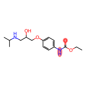 Carbanilic acid, p-(2-hydroxy-3-(isopropylamino)propoxy)-, ethyl ester