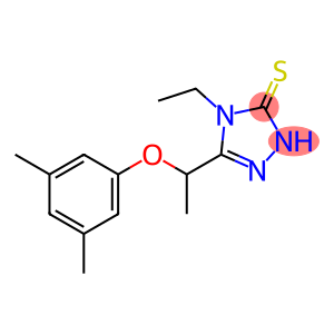 3H-1,2,4-Triazole-3-thione, 5-[1-(3,5-dimethylphenoxy)ethyl]-4-ethyl-2,4-dihydro-