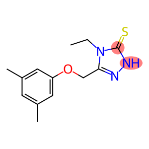 3H-1,2,4-Triazole-3-thione, 5-[(3,5-dimethylphenoxy)methyl]-4-ethyl-2,4-dihydro-