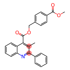 4-(methoxycarbonyl)benzyl 3-methyl-2-phenyl-4-quinolinecarboxylate