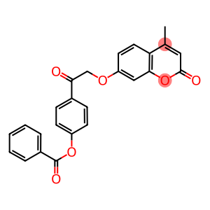 4-{2-[(4-methyl-2-oxo-2H-chromen-7-yl)oxy]acetyl}phenyl benzoate