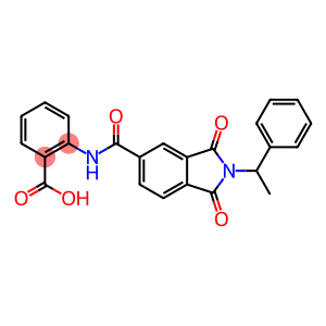 2-({[1,3-dioxo-2-(1-phenylethyl)-2,3-dihydro-1H-isoindol-5-yl]carbonyl}amino)benzoic acid