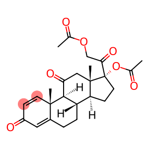 Pregna-1,4-diene-3,11,20-trione, 17,21-bis(acetyloxy)-