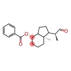 Benzoic acid 7R-methyl-1-(1S-methyl-2-oxo-ethyl)-octahydro-inden-4S-yl ester