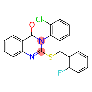 3-(2-chlorophenyl)-2-[(2-fluorobenzyl)sulfanyl]-4(3H)-quinazolinone