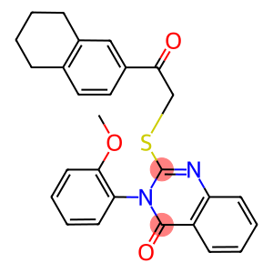 3-(2-methoxyphenyl)-2-{[2-oxo-2-(5,6,7,8-tetrahydro-2-naphthalenyl)ethyl]sulfanyl}-4(3H)-quinazolinone