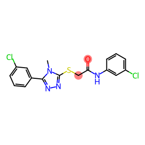 N-(3-chlorophenyl)-2-{[5-(3-chlorophenyl)-4-methyl-4H-1,2,4-triazol-3-yl]sulfanyl}acetamide