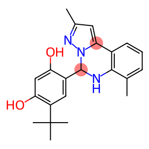 4-tert-butyl-6-(2,7-dimethyl-5,6-dihydropyrazolo[1,5-c]quinazolin-5-yl)-1,3-benzenediol