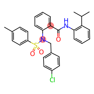 2-{(4-chlorobenzyl)[(4-methylphenyl)sulfonyl]amino}-N-(2-isopropylphenyl)benzamide
