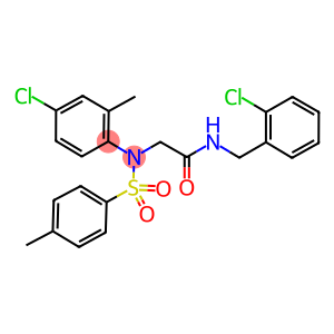 N-(2-chlorobenzyl)-2-{4-chloro-2-methyl[(4-methylphenyl)sulfonyl]anilino}acetamide