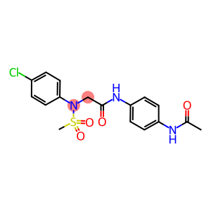 N-[4-(acetylamino)phenyl]-2-[4-chloro(methylsulfonyl)anilino]acetamide