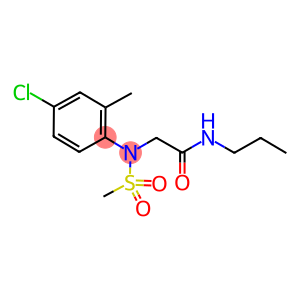 2-[4-chloro-2-methyl(methylsulfonyl)anilino]-N-propylacetamide