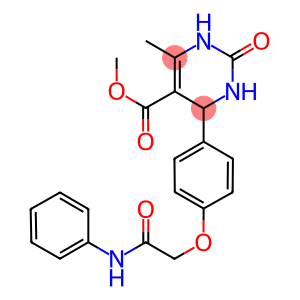 methyl 4-[4-(2-anilino-2-oxoethoxy)phenyl]-6-methyl-2-oxo-1,2,3,4-tetrahydro-5-pyrimidinecarboxylate