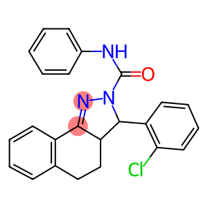 3-(2-chlorophenyl)-N-phenyl-3,3a,4,5-tetrahydro-2H-benzo[g]indazole-2-carboxamide