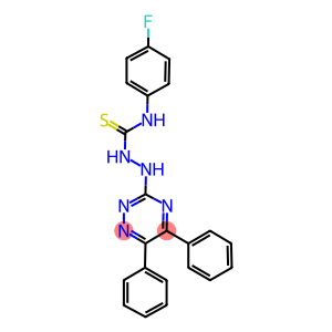 2-(5,6-diphenyl-1,2,4-triazin-3-yl)-N-(4-fluorophenyl)hydrazinecarbothioamide