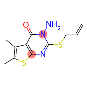 2-(allylsulfanyl)-3-amino-5,6-dimethylthieno[2,3-d]pyrimidin-4(3H)-one