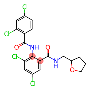 3,5-dichloro-2-[(2,4-dichlorobenzoyl)amino]-N-(tetrahydro-2-furanylmethyl)benzamide