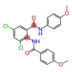 3,5-dichloro-2-[(4-methoxybenzoyl)amino]-N-(4-methoxyphenyl)benzamide