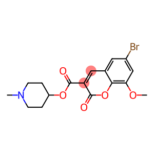 1-methylpiperidin-4-yl 6-bromo-8-methoxy-2-oxo-2H-chromene-3-carboxylate