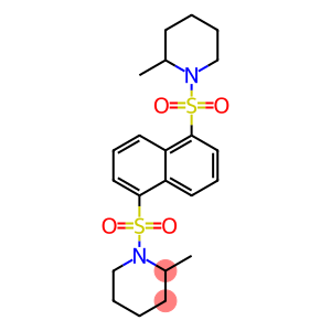 2-methyl-1-({5-[(2-methyl-1-piperidinyl)sulfonyl]-1-naphthyl}sulfonyl)piperidine