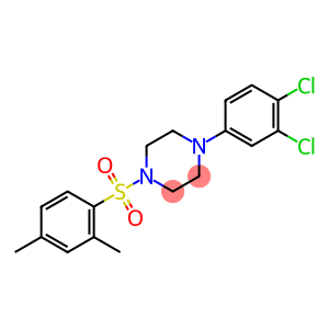 1-(3,4-dichlorophenyl)-4-[(2,4-dimethylphenyl)sulfonyl]piperazine