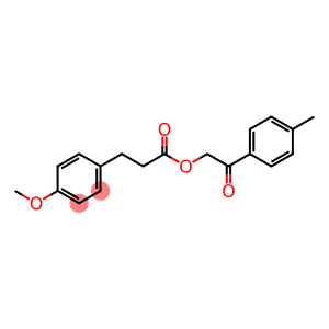 2-(4-methylphenyl)-2-oxoethyl 3-(4-methoxyphenyl)propanoate